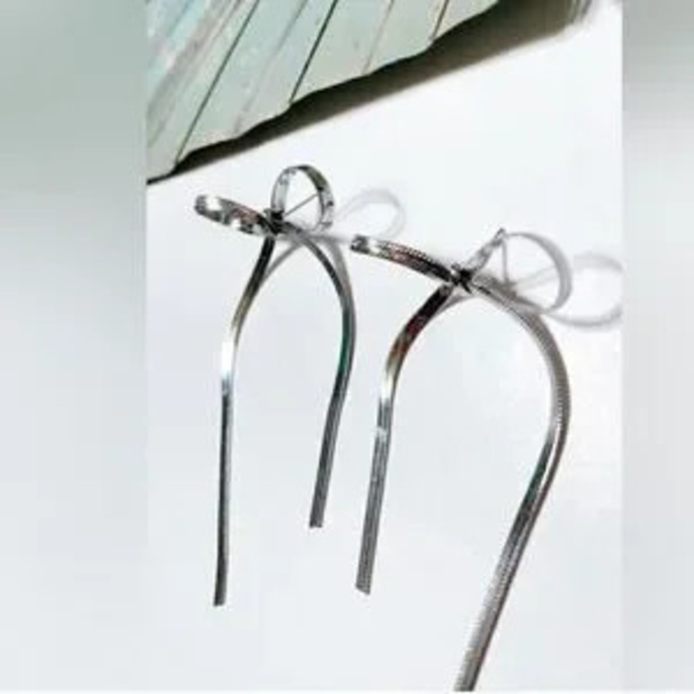 Bow Drop Earrings N1427